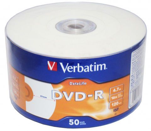 Диск.DVD-R.Verbatim.4.7Gb.16 bulk.43793      