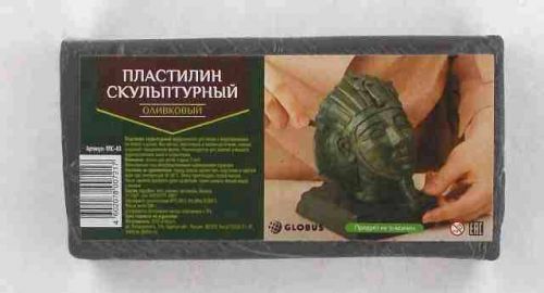Пласт.скульптурный 500гр.оливковый.ПЛС-03    