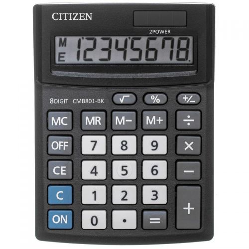 Микрокалькулятор.Citizen.CMB801BK.черн.8раз  